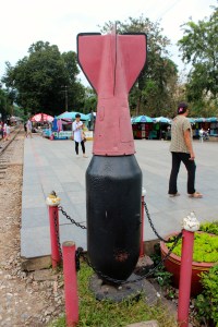 The bridge was bombed 3 times during World War II and rebuilt a 4th. It took over 90,000 POW's to build the bridge and thousands died. The bridge was used by the Japanese to move supplies and troops from Bangkok to Rangoon.