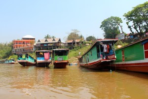 The first day was 6 hours, the second day would be 8 hours and an extra 50 crammed on. Not the best ride, but parts of the Mekong were charming. Seeing small villages and children playing in the river that divides Thailand and Laos was relaxing.